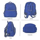 Nylon-Rucksack mit Smartem Ordnungssystem, wasserabweisendem Nylon, verstellbaren Schultergurten, Größe: 24x10x33cm, Blau image number 1