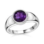 Afrikanischer Amethyst Ring Edelstahl (Größe 17.00) ca. 1,16 ct image number 3