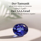 AAA Tansanit und Zirkon Halskette, 45 cm - 5,02 ct. image number 3