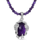 AA Afrikanischer Amethyst-Anhänger mit 45cm Kette - 62 ct. image number 0