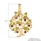 Peridot und roter Granat-Anhänger - 1,21 ct. image number 3