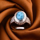 Royal Bali Kollektion - Larimar Ring - 4,45 ct. image number 1