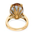 Citrin und Zirkon Cocktail Ring- 13,73 ct. image number 5