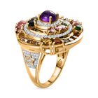 GP Celestial Dream Kollektion- Multi-Turmaline, afrikanischer Amethyst, Zirkon und blauer Saphir-Ring - 6,03 ct. image number 4