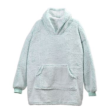 Kuscheliger Sherpa-Hoodie, Einheitsgröße, hellblau