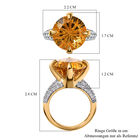 Citrin und Zirkon Ring - 8,38 ct. image number 6