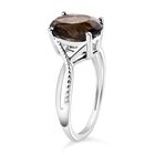 Rauchquarz-Ring, 925 Silber (Größe 21.00) ca. 2.42 ct image number 4