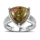 Unakite Ring Edelstahl (Größe 17.00) ca. 6,85 ct image number 3