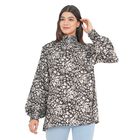 TAMSY - Damen Bluse mit Blatt- und Blumenmuster, Größe 42, Schwarz image number 3