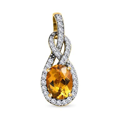 AAA Premium brasilianischer Heliodor und Zirkon-Anhänger - 1,61 ct.