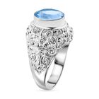 Royal Bali Kollektion- Himmelblauer Topas-Ring - 6,25 ct. image number 3