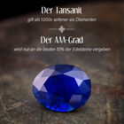 AAA Tansanit, natürlicher gelber und weißer Diamant-Halo-Ring - 2,59 ct. image number 3