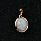 AA Natürlicher, äthiopischer Welo Opal Anhänger 925 Silber 750 Gelbgold Vermeil ca. 2,79 ct. image number 2