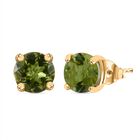 Peridot Ohrringe in 925 Silber mit Gelbgold Vermeil - 1,40 ct. image number 0