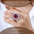 AA Afrikanischer Rubin und Moissanit-Ring - 18,25 ct. image number 2