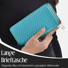 Elegantes Brieftasche in Blau mit RFID-Schutz und Prägemuster image number 1