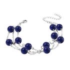 Lapislazuli Armband ca. 19 cm Reiner Edelstahl ca. 55.90 ct image number 2