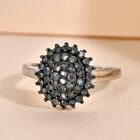 Alexandrit-Ring, 925 Silber platiniert  ca. 0,81 ct image number 1