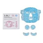 5er Set Gel Gesichts- und Augenmasken Set, blau image number 0