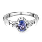 Tansanit und Zirkon Ring - 0,63 ct. image number 0