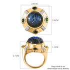 GP Italian Garden Kollektion- Labradorit, Chromdiopsid, Zirkon und blauer Saphir-Ring - 13,06 ct. image number 6