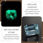 AA Kagem sambischer Smaragd und Aquamarin-Ring - 2 ct. image number 3