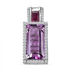 Rose De France Amethyst, Rhodolith Granat und Zirkon-Anhänger - 13,63 ct. image number 0