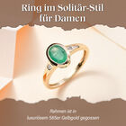 AAA Smaragd und Diamant Ring - 1,21 ct. image number 1