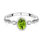 Natürlicher Peridot Ring, 925 Silber (Größe 20.00) ca. 0.85 ct image number 0