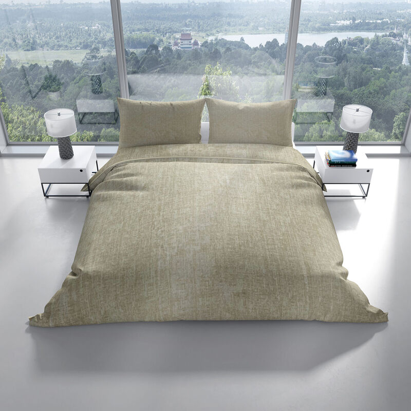 Bettwäsche Set, 135x200cm, 80x80cm, Beige image number 0