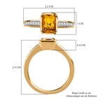 AA Premium brasilianischer Heliodor und Zirkon-Ring - 1,54 ct. image number 6