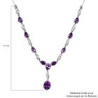 Natürliche, marokkanische Amethyst und Zirkon-Halskette, 45 cm - 5,58 ct. image number 5