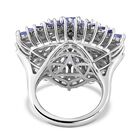 Tansanit und Zirkon Ring - 6,36 ct. image number 5