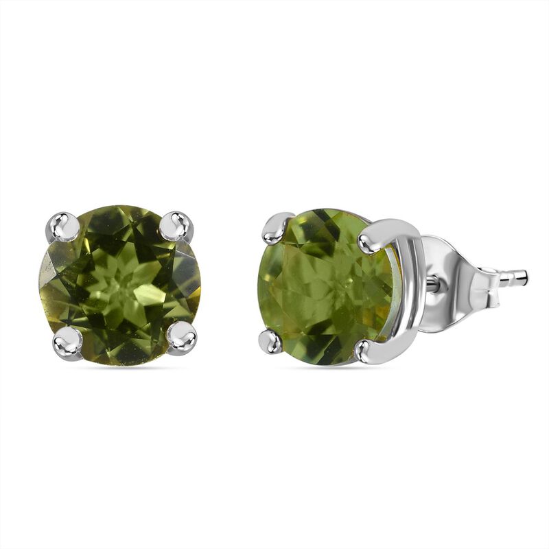 Peridot Ohrringe in 925 Silber - 1,40 ct. image number 0