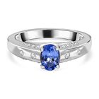 Tansanit und Zirkon Ring - 0,84 ct. image number 0