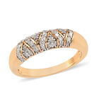 Diamant-Ring, 925 Silber Gelbgold Vermeil  ca. 0,25 ct image number 3