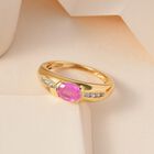 Ilakaka rosa Saphir und Zirkon-Ring - 1,23 ct. image number 1