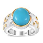 AA Sleeping Beauty Türkis und Zirkon Ring - 4,38 ct. image number 5