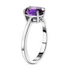 AAA Natürlicher, marokkanischer Amethyst-Ring, 925 Silber platiniert  ca. 1,80 ct image number 4