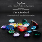 AAA mehrfarbiger Saphir und Diamant-Ring in 585 Gold - 4 ct. image number 3