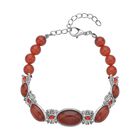 Rotes Achat Armband, ca. 20 cm, ca. 59.00 ct image number 0