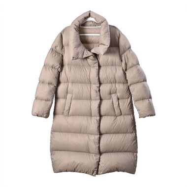 LA MAREY ultraleichte Daunenjacke, M/L, Beige