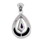 Royal Bali Kollektion - Afrikanischer Amethyst und Abalone-Anhänger - 1,89 ct. image number 4