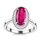 Afrikanischer Rubin und Diamant-Ring - 3,61 ct. image number 5