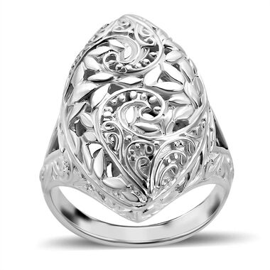 Floraler Ring, 925 Silber, ca. 6,79g