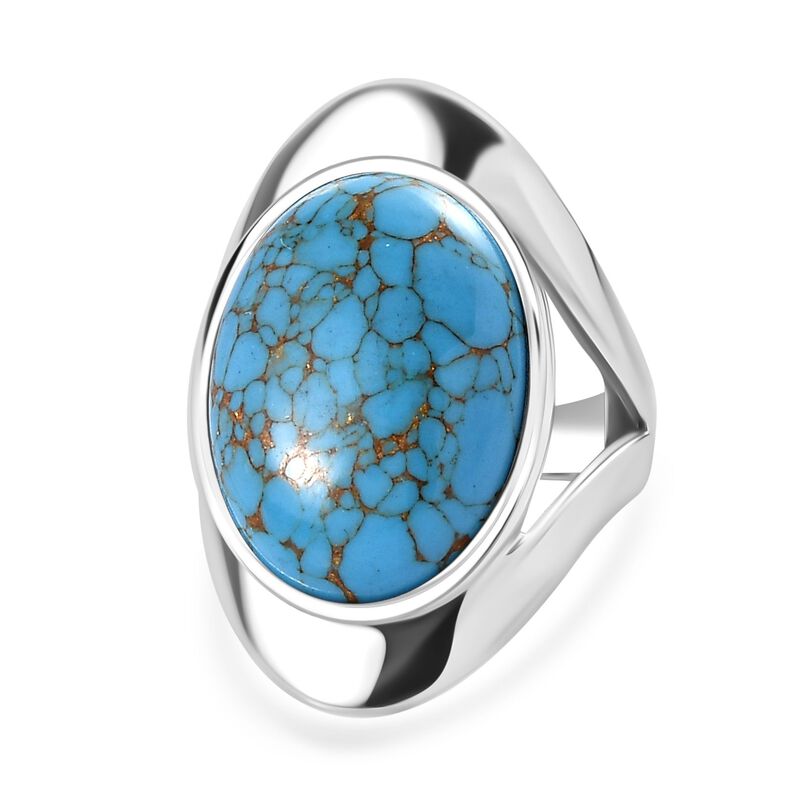 Blaues Türkis-Ring - 12,14 ct. image number 0