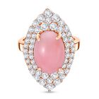 AA rosa Opal und Zirkon Ring - 7,17 ct. image number 0