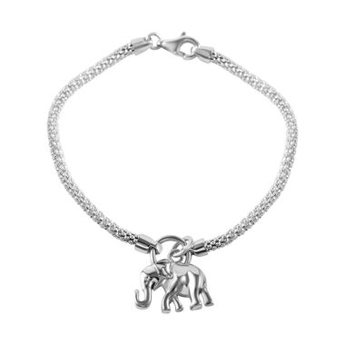 Elefant Armband in 925 Silbe, 18cm