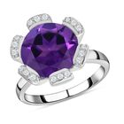 Afrikanischer Amethyst und Zirkon-Ring - 5,98 ct. image number 2