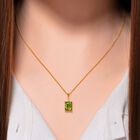 Peridot und Zirkon Anhänger mit 45cm Kette - 2,39 ct. image number 1